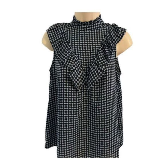 Who What Wear Navy Blue Sleeveless Top. High neck. Size XS - Picture 1 of 5